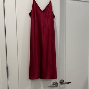 Quince Rich Red Maxi Dress